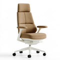 Poltrona ergonomica da ufficio dalle linee essenziali, colore grigio
